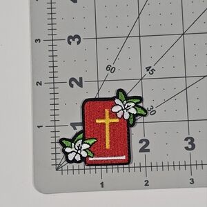 Bible Religious Spiritual Iron On Patch Embroidered Applique Patches Sew on